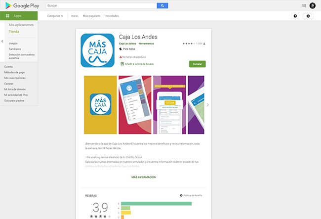 descargar app caja los andes android
